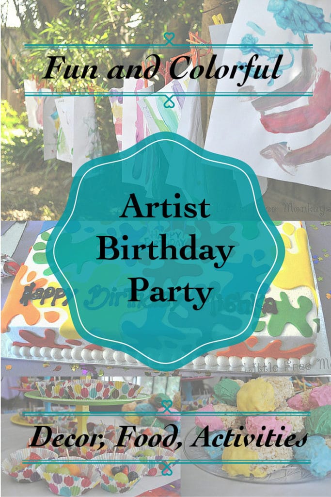 DIY Kids Art Party Colorful Food And Decor Anika's DIY Life