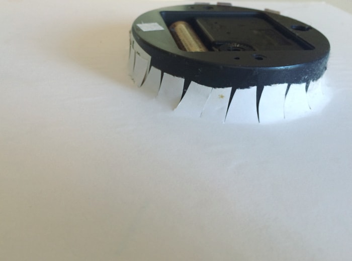 Ikea Skoj Wall clock hack - back side of the clock