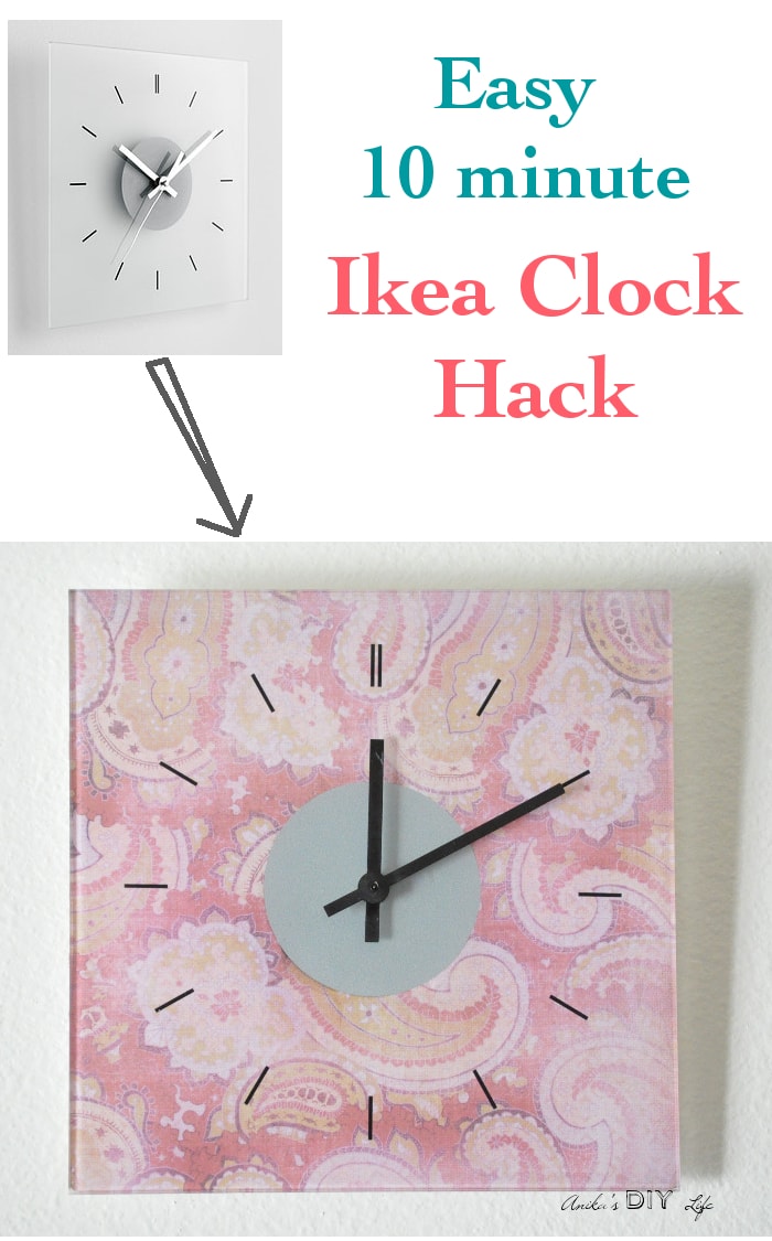 Put your own spin on the plain Ikea Skoj wall clock by adding fun patterns