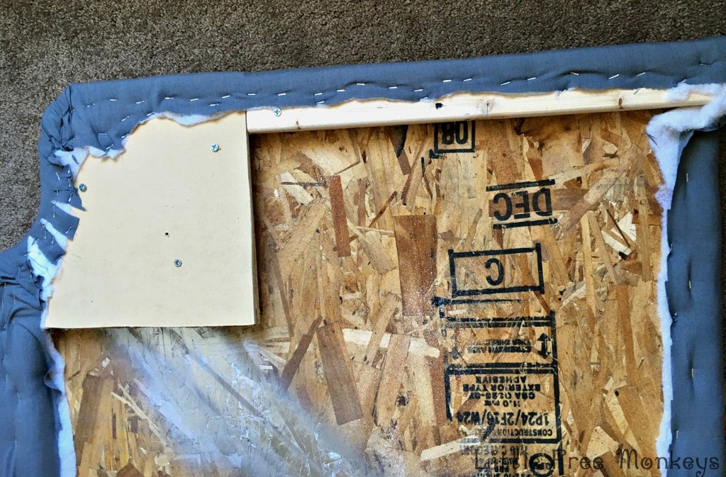 upholstery of headboard