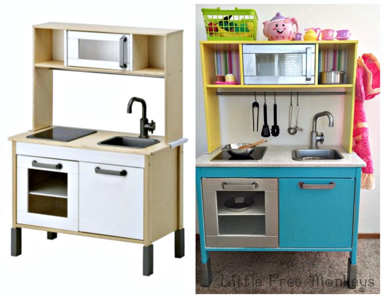 An easy Ikea Duktig play kitchen hack