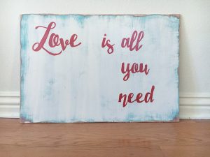 Distressed Puzzle Wall Art - Love is all you need! - Anika's DIY Life