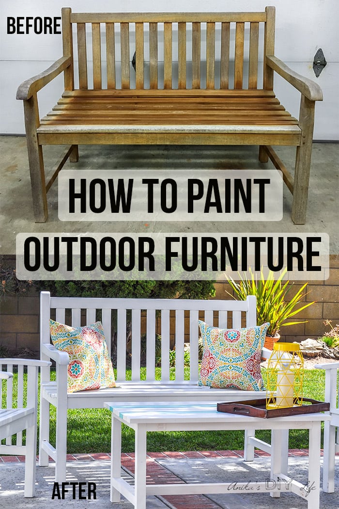 how to paint outdoor wood furniture - and make it last for years!