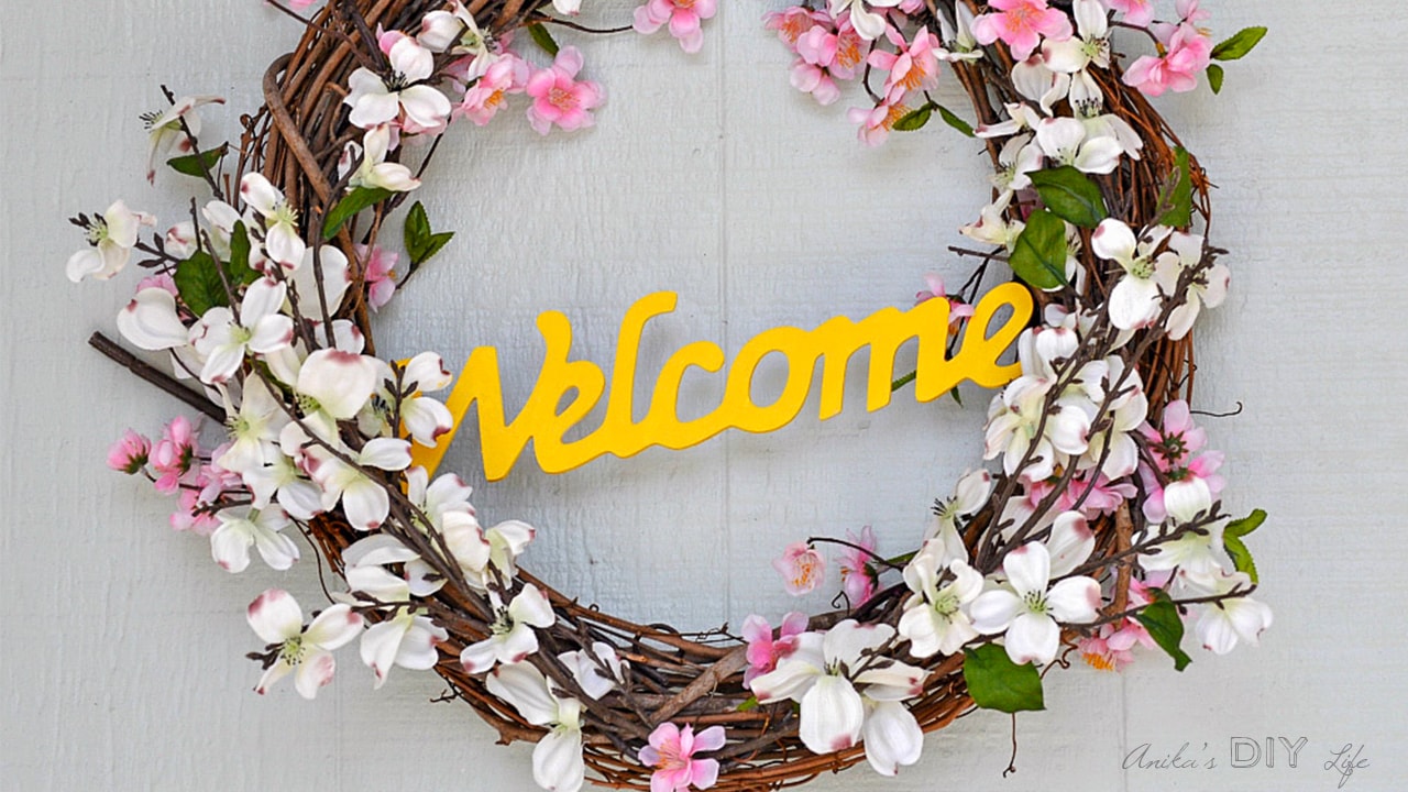 Easy 5 Minute Diy Spring Wreath - Spring Wreath Diy Easy 5 Minute Diy Spring Wreath - Spring Wreath Diy