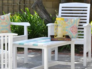 How To Paint Outdoor Wood Furniture And Make It Last For Years Patio Set Makeover Feature 320x240