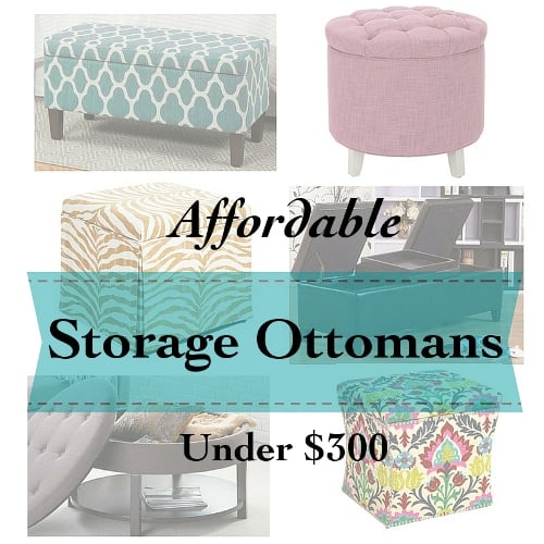 Affordable storage ottomans - Little Free Monkeys
