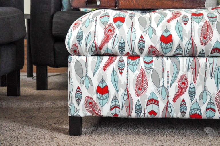 DIY Upholstered Storage Ottoman How To Build An Ottoman Full Tutorial