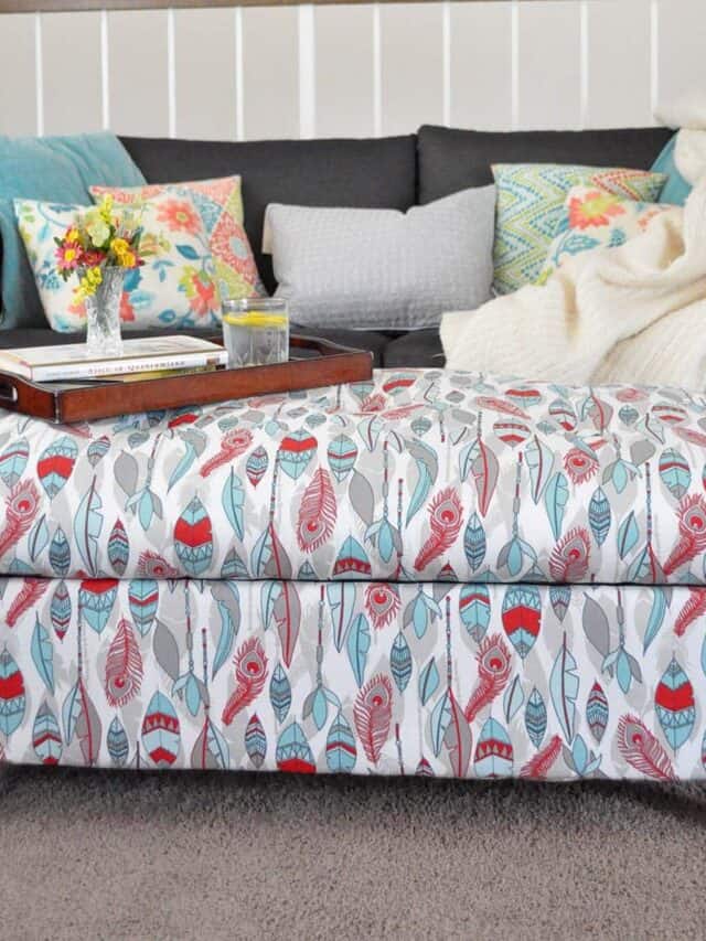 How To Build Upholstered Storage Ottoman Anika's DIY Life