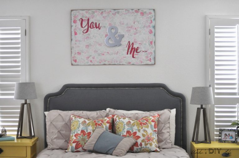 DIY Distressed Wall Art With Paper And Paint Anika's DIY Life