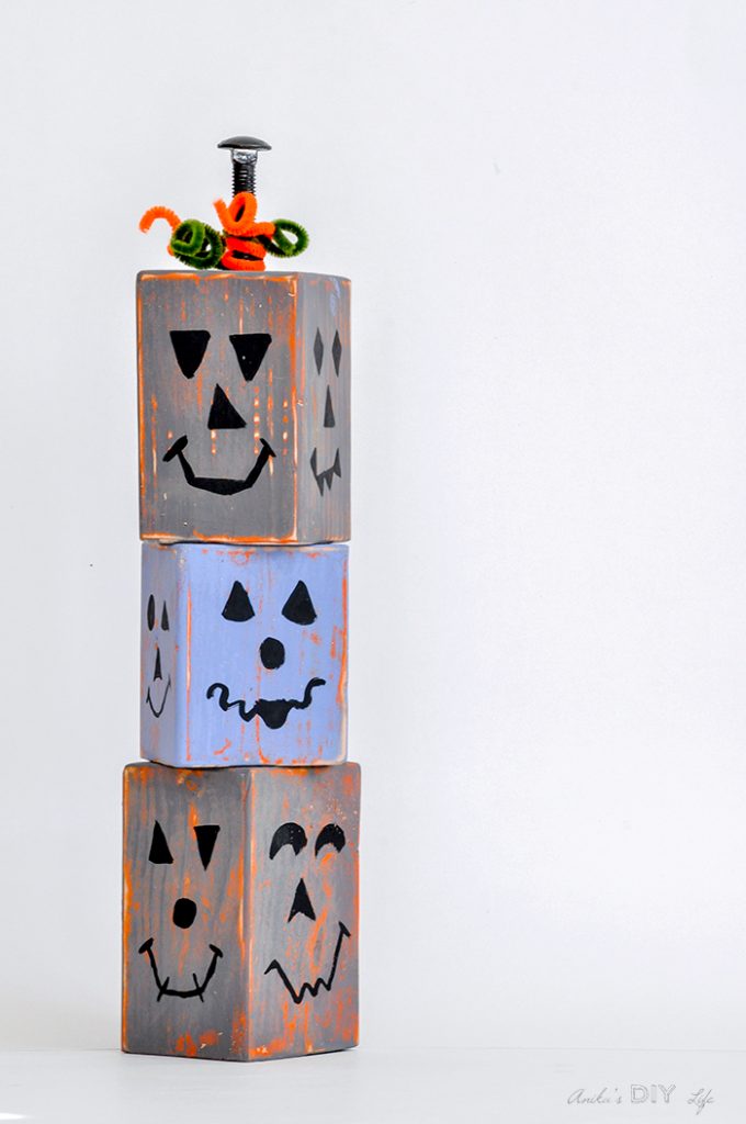 DIY Wood Pumpkins - Made From Scrap Wood - Anika's DIY Life