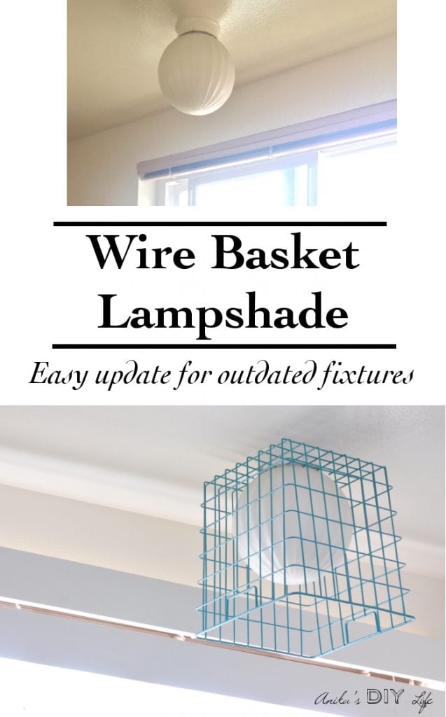 DIY Easy Wire Basket Lampshade Anika's DIY Life
