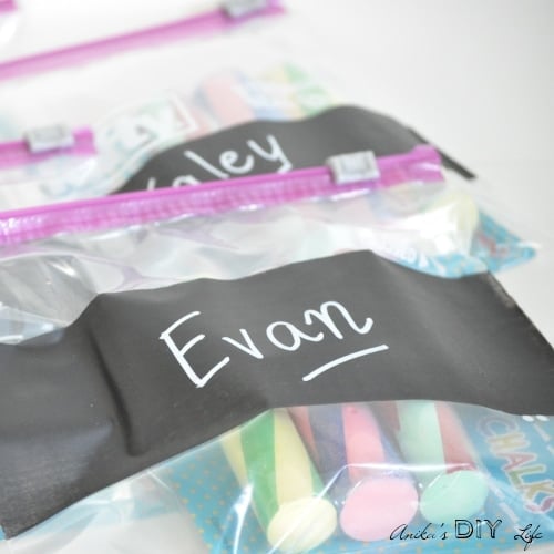 DIY Chalkboard Favor Bags
