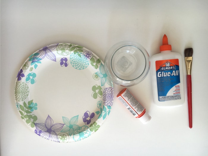 Materials needed to make unique and amazing crackled paint votives