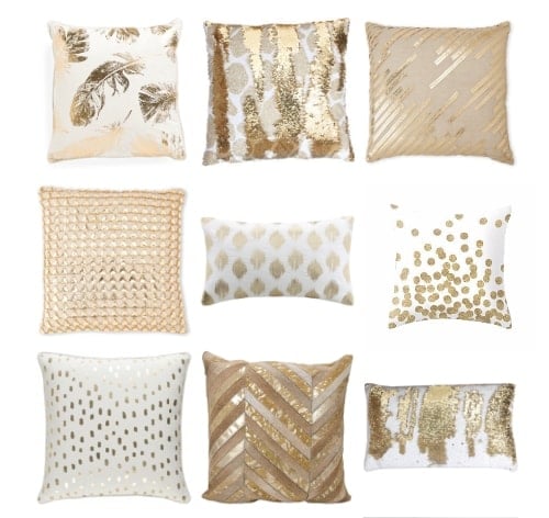 30 Fabulous Gold Pillows for Every Budget!
