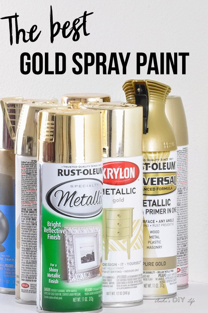 Overdreven Geladen chef The Best Gold Spray Paint Out There! - Anika's DIY Life