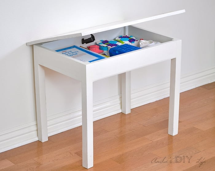 kids desk and storage