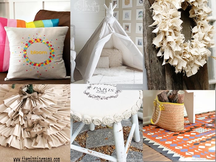 AMAZING drop cloth projects! Easy project ideas using drop cloth | No-sew