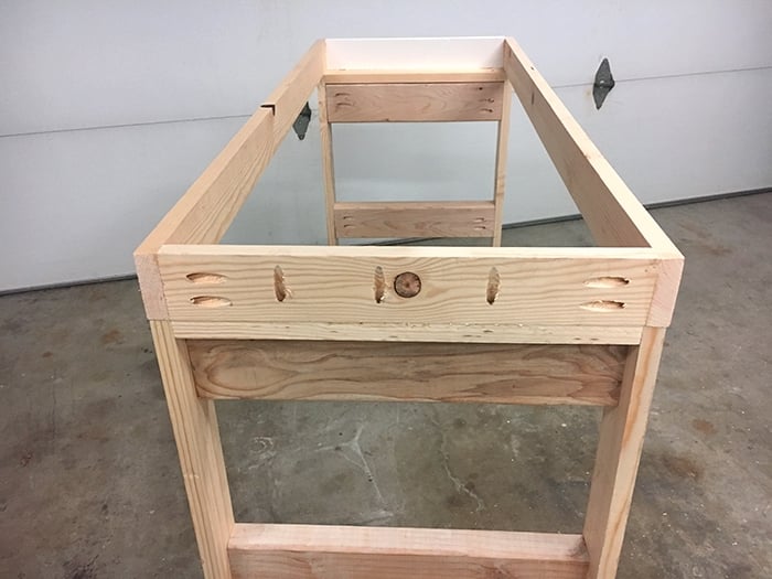 Step by step tutorial on how to build a West Elm inspired Emerson buffet/ sideboard with plans