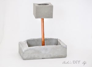 Tiered DIY Concrete Planter With Copper Pipe - Anika's DIY Life