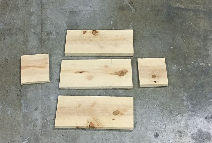 Cedar fence cut up for box of tiered planter box