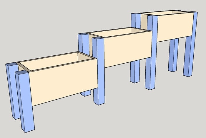 $10 DIY Tiered Planter plans