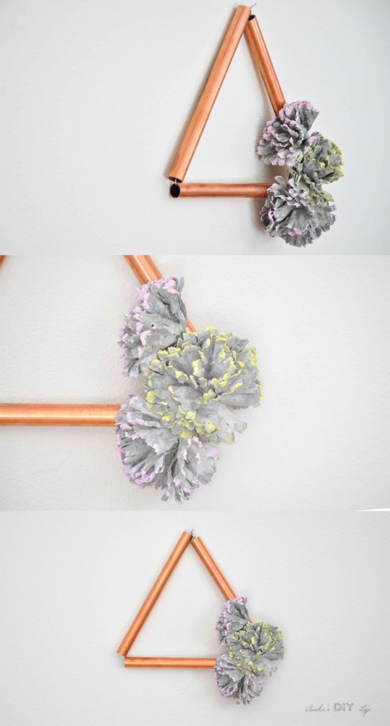 Easy Modern DIY Copper Decor With Concrete Flowers - Anika's DIY Life
