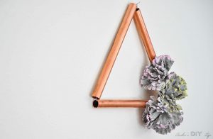Easy Modern DIY Copper Decor With Concrete Flowers - Anika's DIY Life