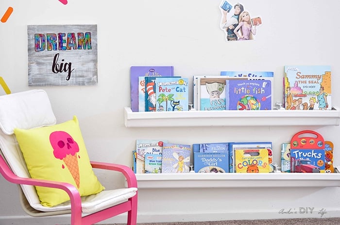 bookshelves for playroom