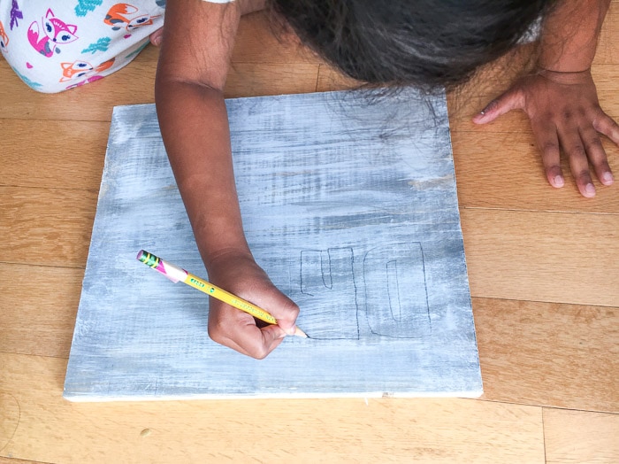 How to make a Deco Foil wall art for kids room