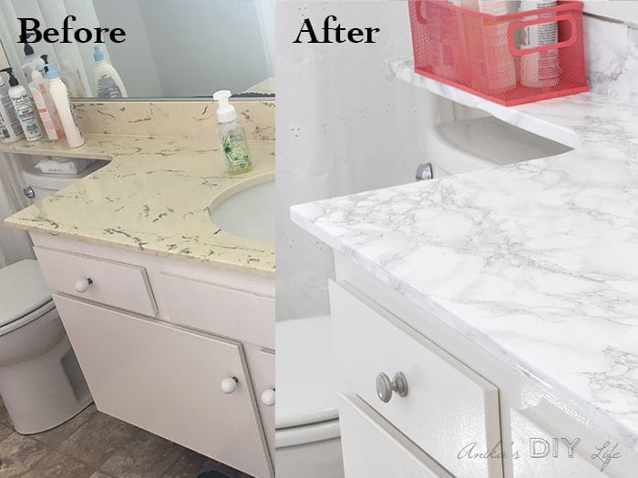 Marble Contact Paper Countertop 10 Months Later Anika S Diy Life