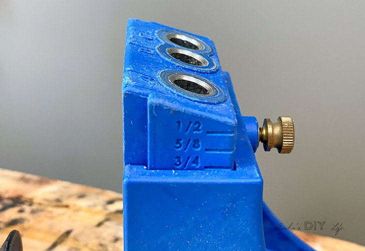 how to set the height for a pocket hole jig