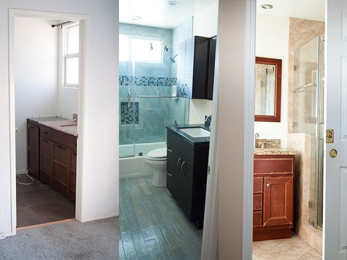 Bathrooms - before