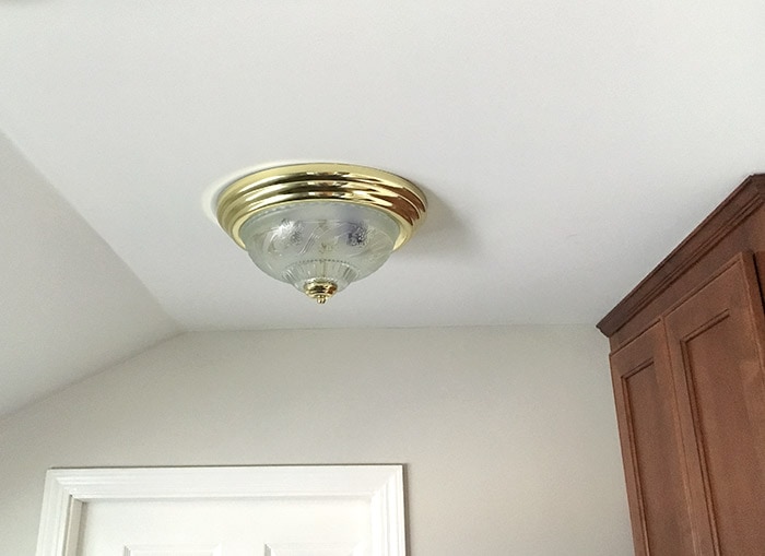 Hallway lights before