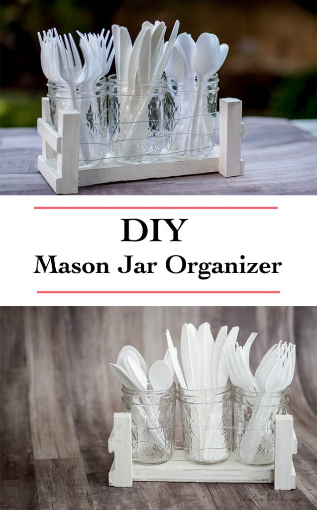 DIY Mason Jar Desk Organizer Using Scrap Wood Anika's DIY Life