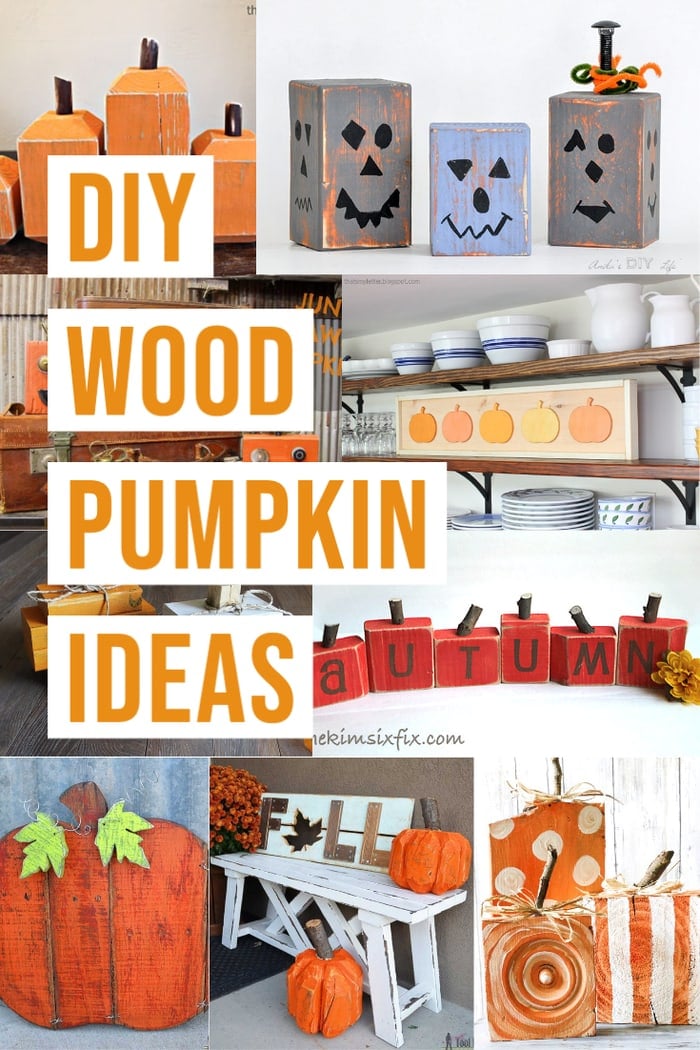 2x4 Wood Porch Pumpkins for Fall - DIY Beautify - Creating Beauty