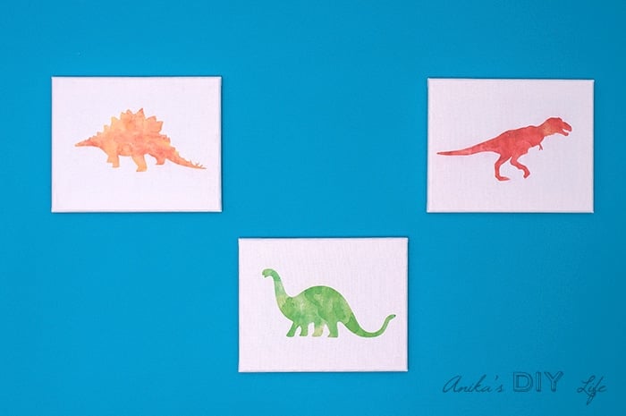 Easy canvas artwork made from printables
