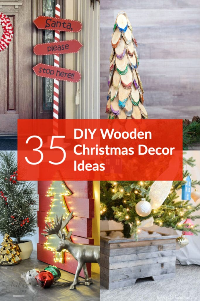 35 DIY Wood Christmas Decorations - Anika\'s DIY Life