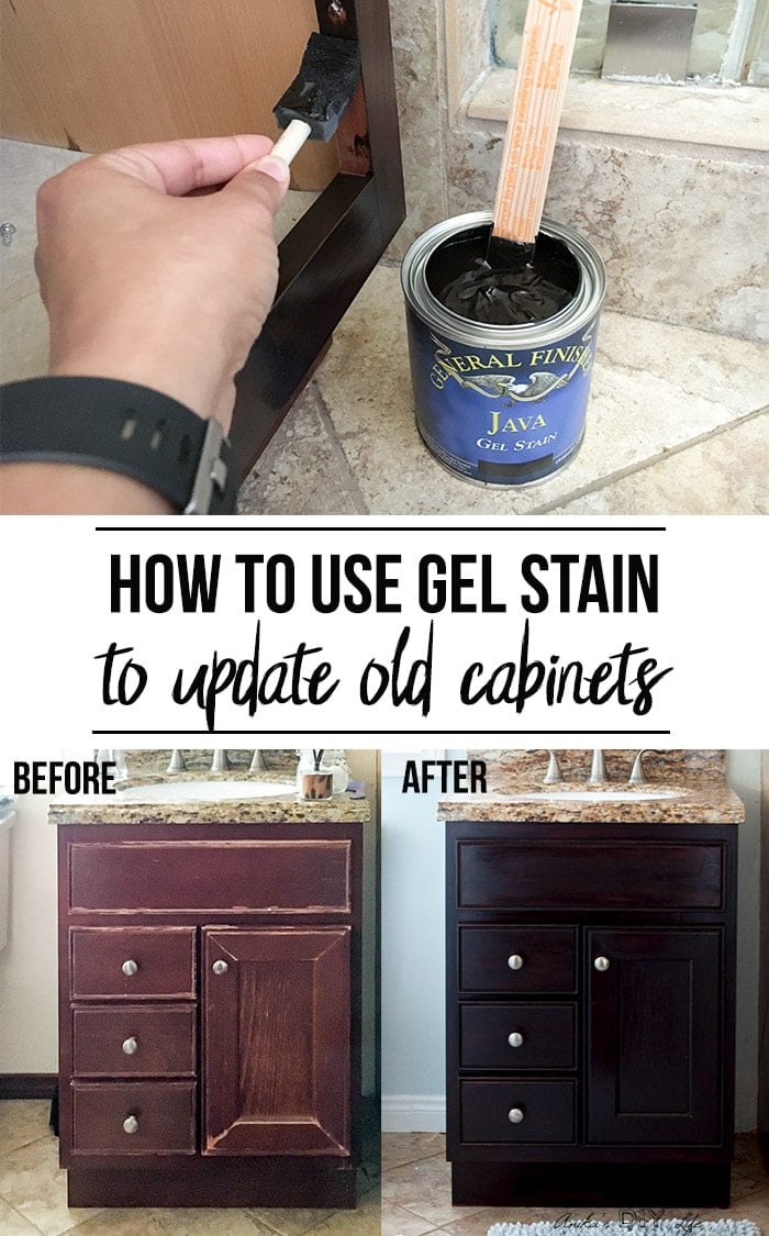 How To Use Gel Stain Update Cabinets Without Sanding Anika S