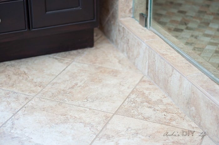Clean tile and grout using steam cleaner
