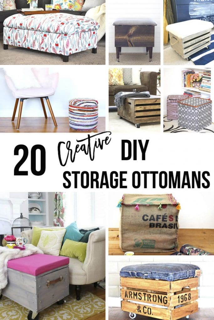 20 DIY Storage Ottoman Ideas For Every Skill Or Budget