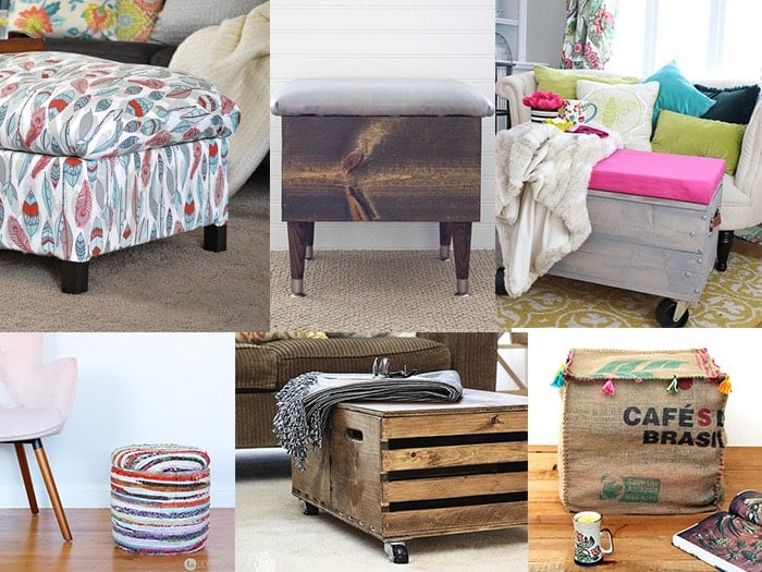 20 DIY Storage Ottoman Ideas for Every Skill or Budget