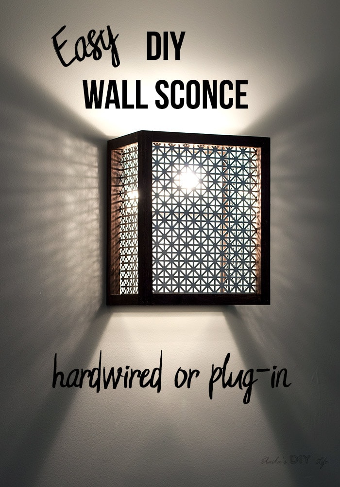 How To Make A Wall Sconce Easy DIY Wood And Metal Wall Sconce