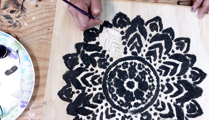 Dremel Wood carving - Adding paint back to the engraved wood wall art