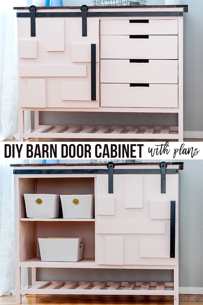 DIY Sliding Barn Door With Drawers Full Plans To Build Your Own!