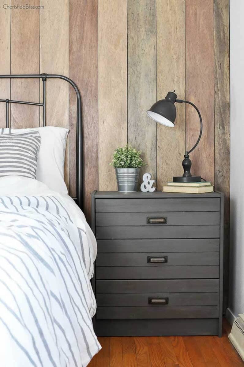 Ikea Rast industrial nightstand makeover