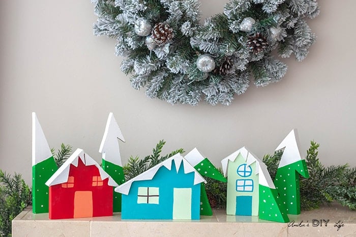 DIY Christmas Village with the Cricut Maker - The Happy Scraps