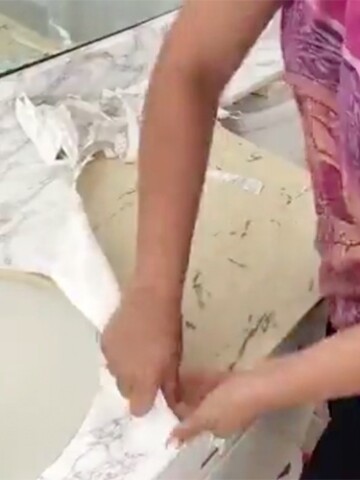 How to remove contact paper. Is it easy to remove contact paper? What's the best way to remove contact paper? What's underneath it? Get all your questions answered!
