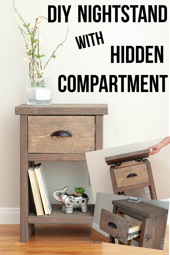 Easy DIY Nightstand With Hidden Compartment Anika's DIY Life