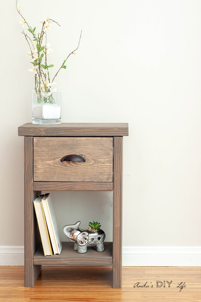 Easy Diy Nightstand With Hidden Compartment Anika S Diy Life