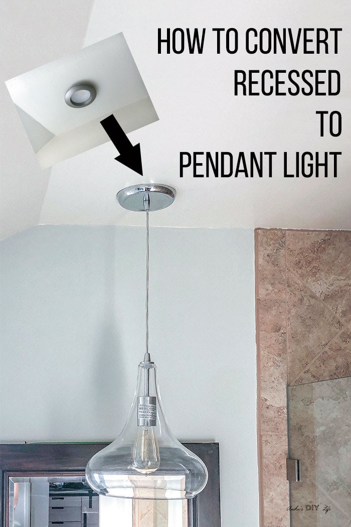 Convert Recessed Light To Pendant